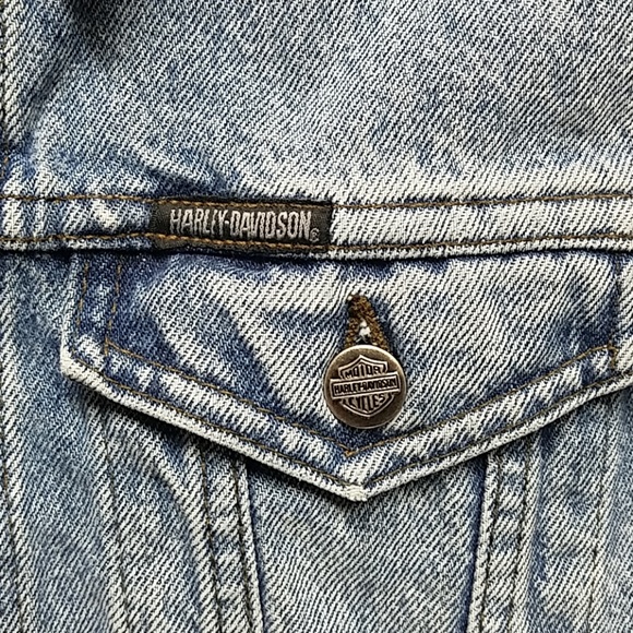 Ladies Harley Davidson Jean Jacket 💜 - Picture 2 of 8